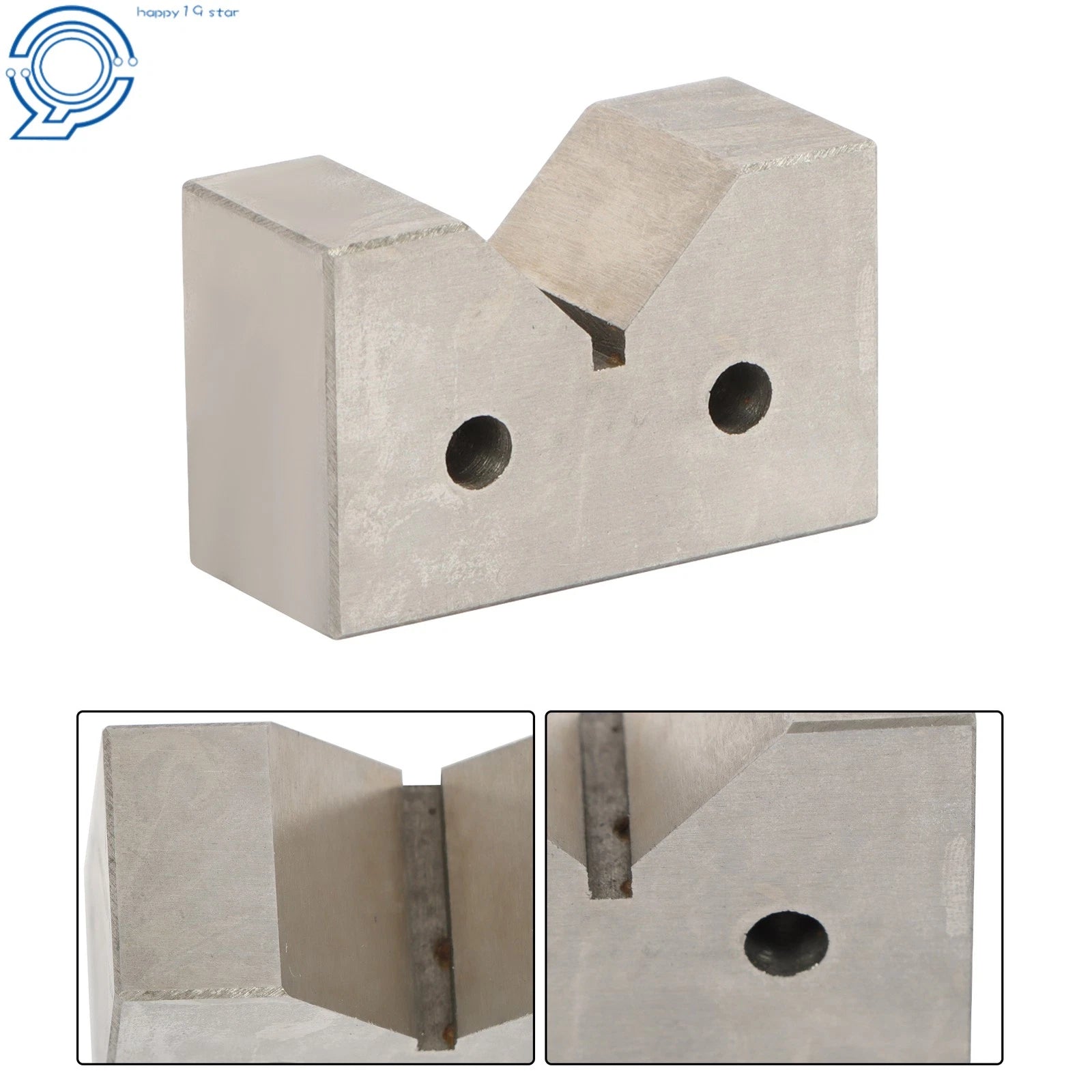 Set of 2 Cast Iron V-Blocks for Precision Machining