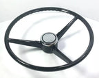 Steering Wheel Replacement Black 3 Spoke for 1967–1968 Chevrolet Pickup