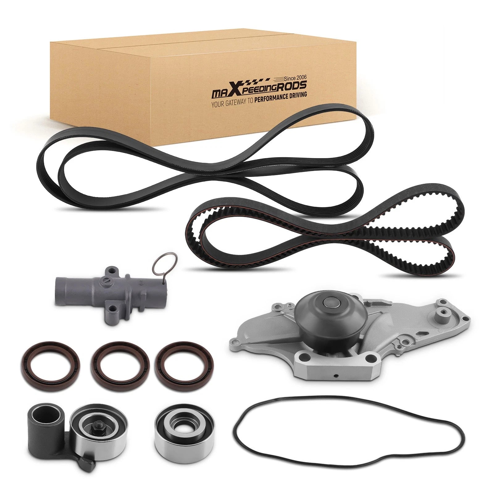 Timing Belt Kit with Water Pump for Acura MDX Accord Pilot Odyssey (2002–2010)
