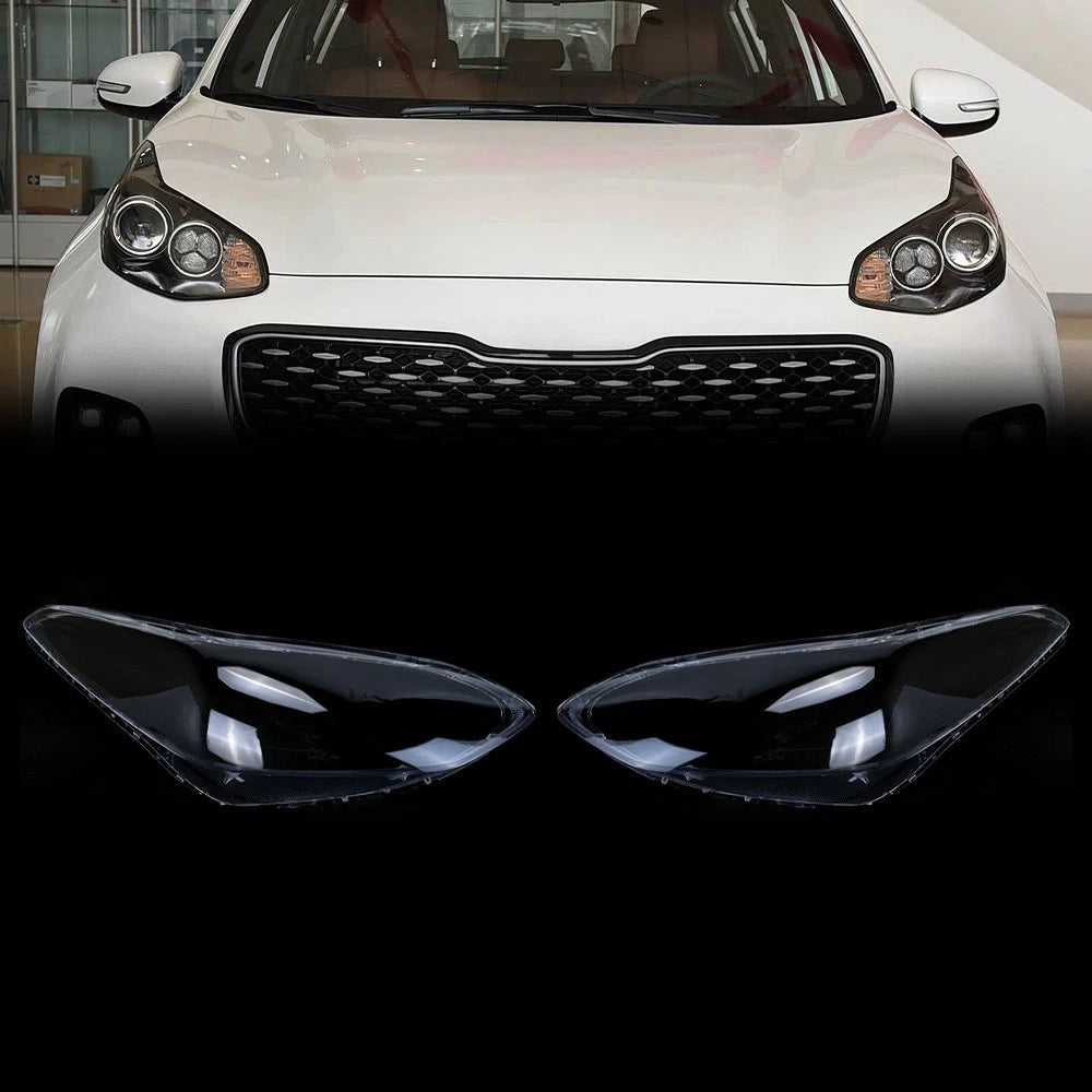 Set of 2 Headlight Lens Covers for Kia Sportage KX5 (2017–2019)