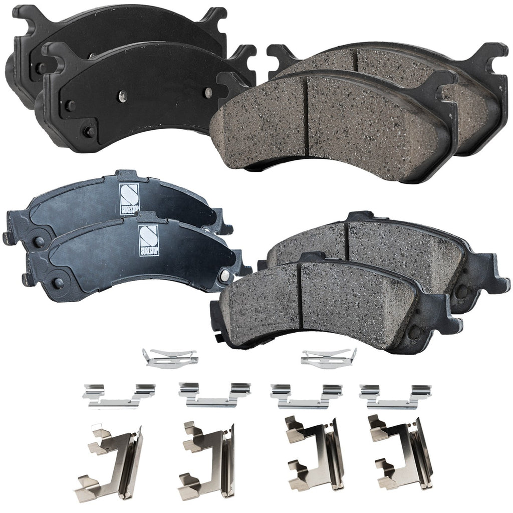 Set of 4 Ceramic Brake Pads for Chevrolet Silverado 1500 (2001–2005)