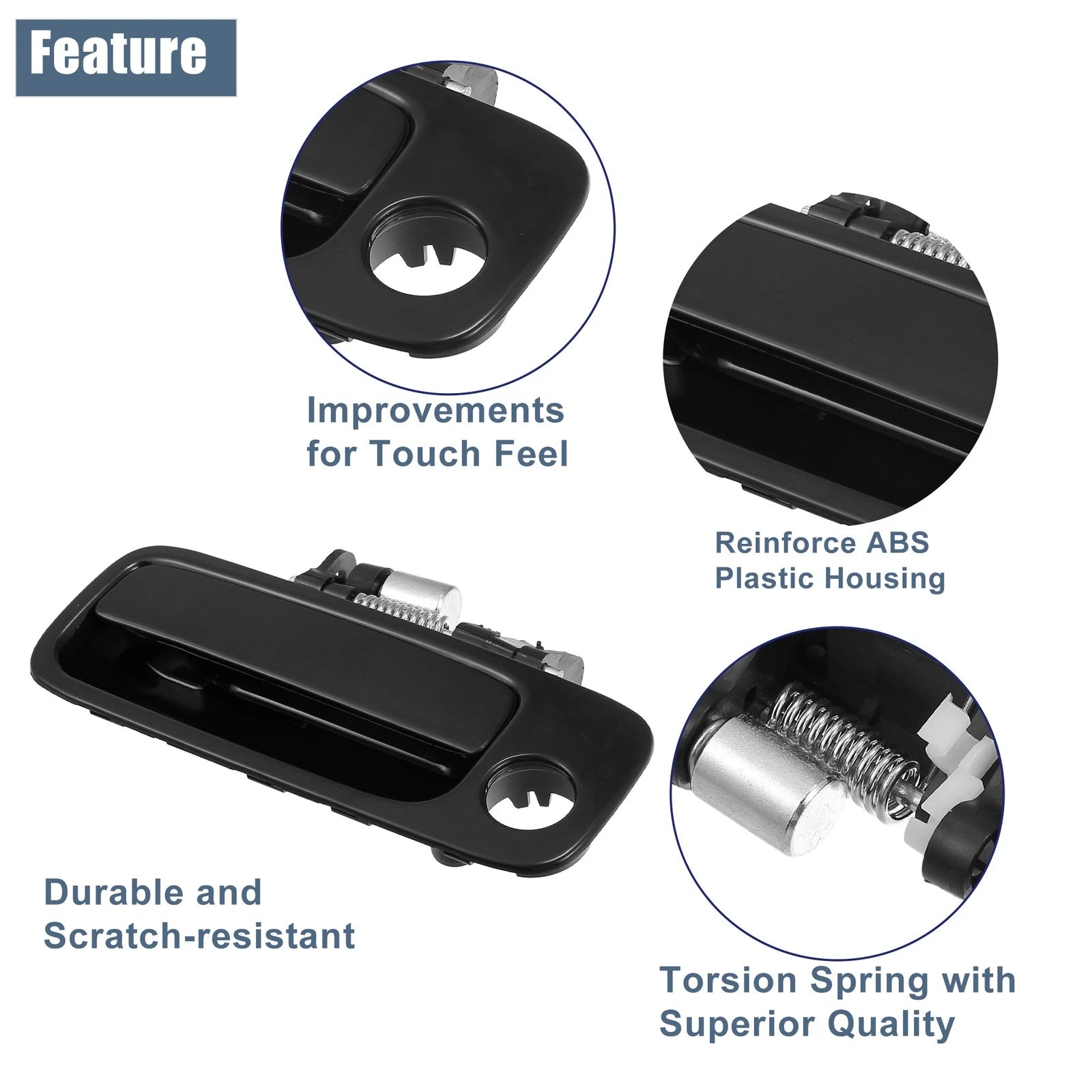 Front Left Driver Side Exterior Door Handle for Toyota Camry 