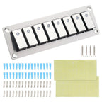 8 Rocker Switch Panel with LED Light for Boat Car