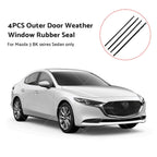 Set of 4 Weatherstrip Outer Window Seal for Mazda 3 BK Sedan (2003–2009)