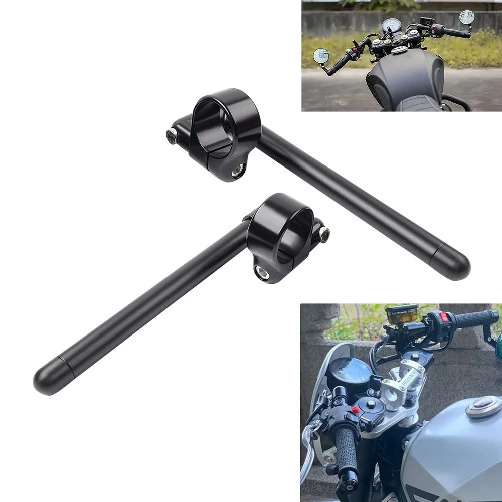 58MM Cafe Racer Clip-On Handlebar for Universal Motorcycles (7/8")