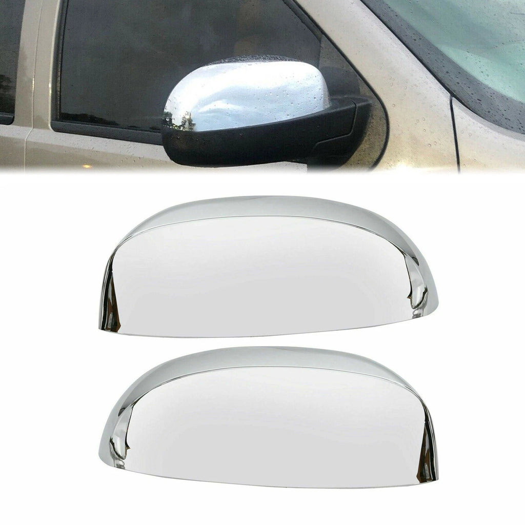 Set of 2 Chrome Mirror Cover Caps for Chevy Silverado Tahoe GMC Sierra Yukon (2007–2013)