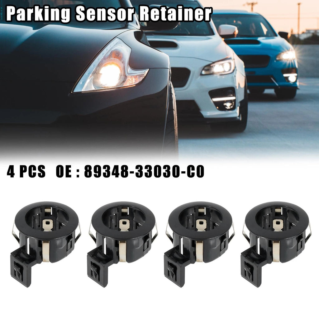 Set of 4 Rear Bumper Parking Sensor Retainers for Toyota (89348-33030-C0)