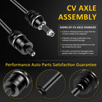 2X Front CV Axle Assembly for Polaris RZR 4 XP 1000 (2015–2019)