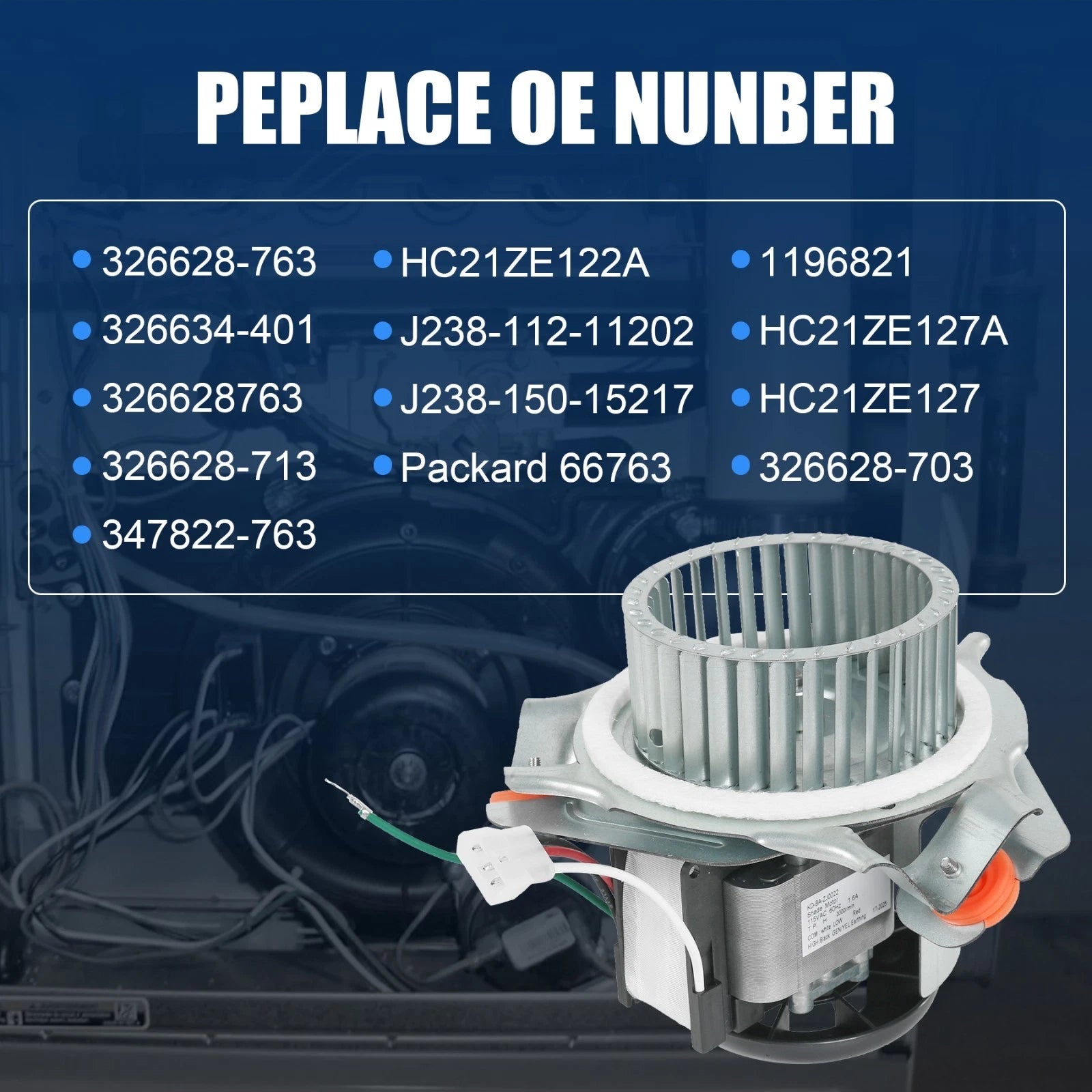 Draft Inducer Motor Assembly for Jakel (Compatible)