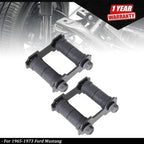 2X Rear Leaf Spring Shackle Kit for Ford Mustang (1965–1973)