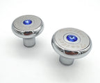Air Valve Knob Heavy Duty for Peterbilt Kenworth Chrome Blue Diamond (—)