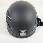 Swarovski Crystal Half Helmet for Motorcycle (DOT Approved, Low Profile)