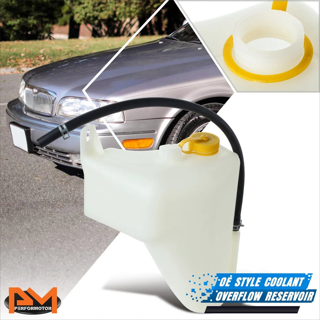 OE Style Coolant Fluid Reservoir Overflow Bottle w/Cap for Infiniti Q45 (1997–2001)