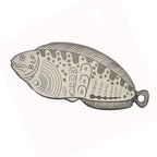 Feather Measurer Gauge 105mm x 42mm x 2.8mm Aluminum Alloy