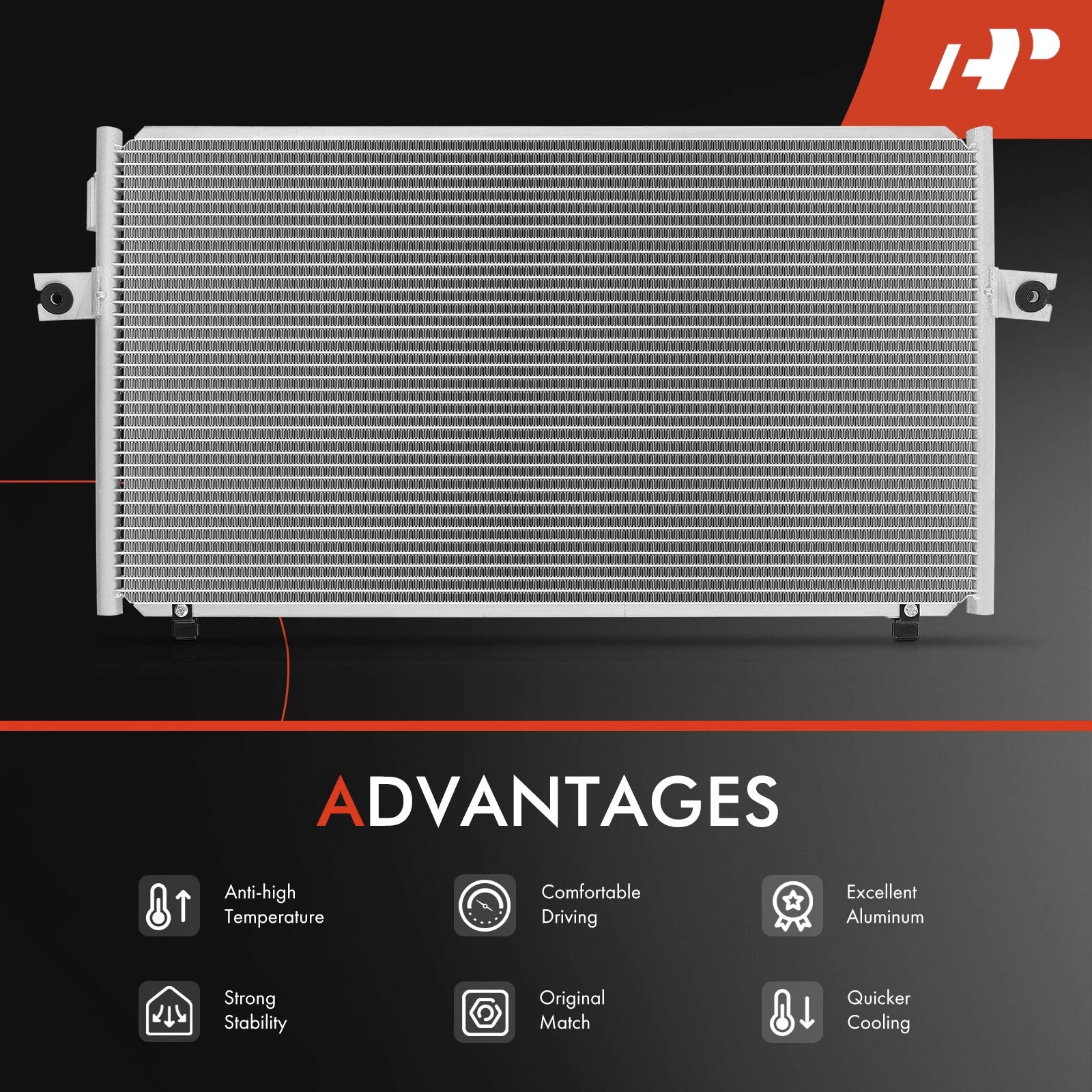 A/C Condenser with Bracket for Nissan Maxima (1997–1998)