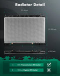 Replacement Aluminum Radiator 2692 for Nissan Quest 2004–2009 3.5L V6