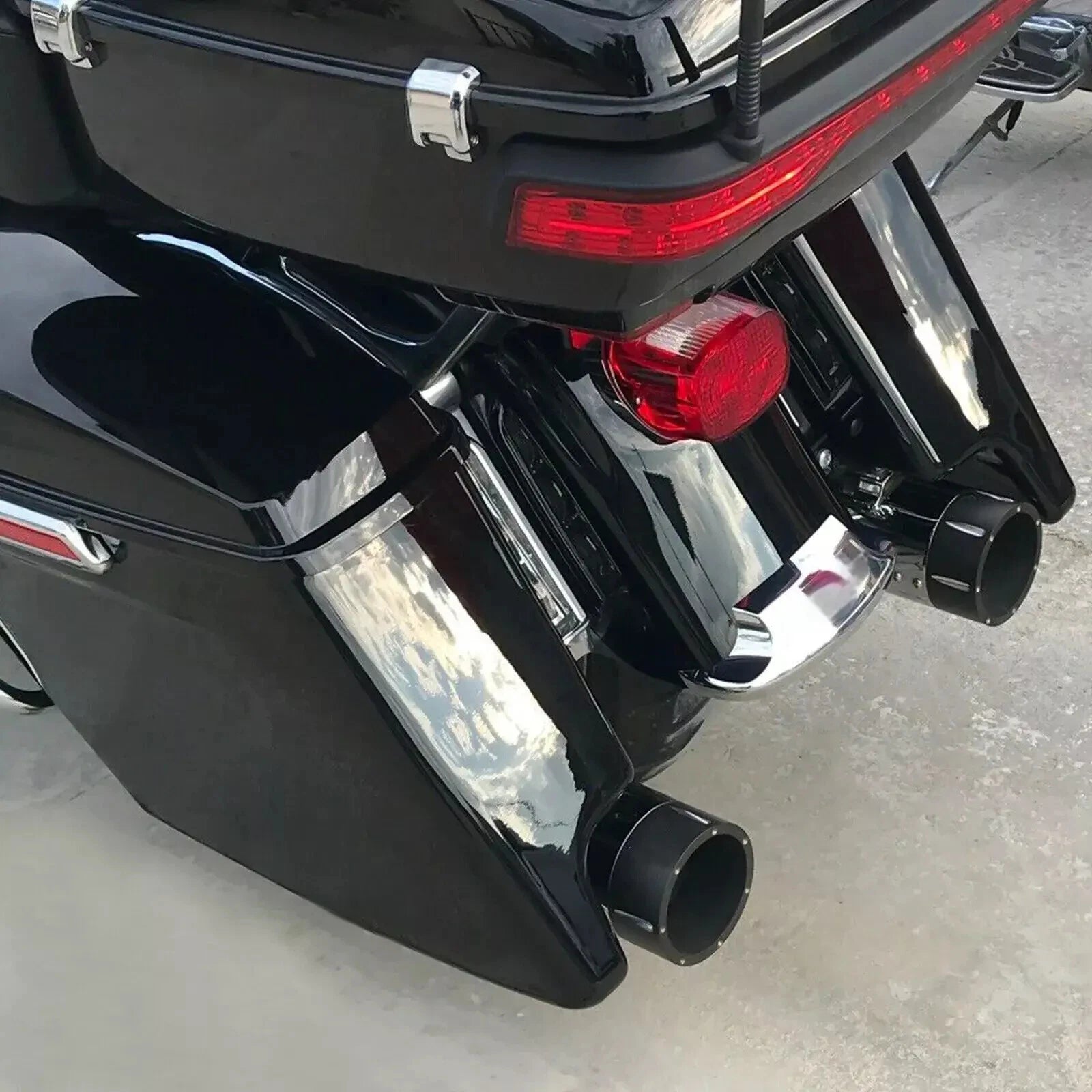 5" Stretched Extended Hard Saddlebag for Harley Davidson Touring Road King (2014–2024)