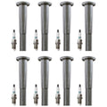 Set of 8 Denso Iridium Power Spark Plugs & Coil Boots for Lexus GS400 LS400 (1998–2000)