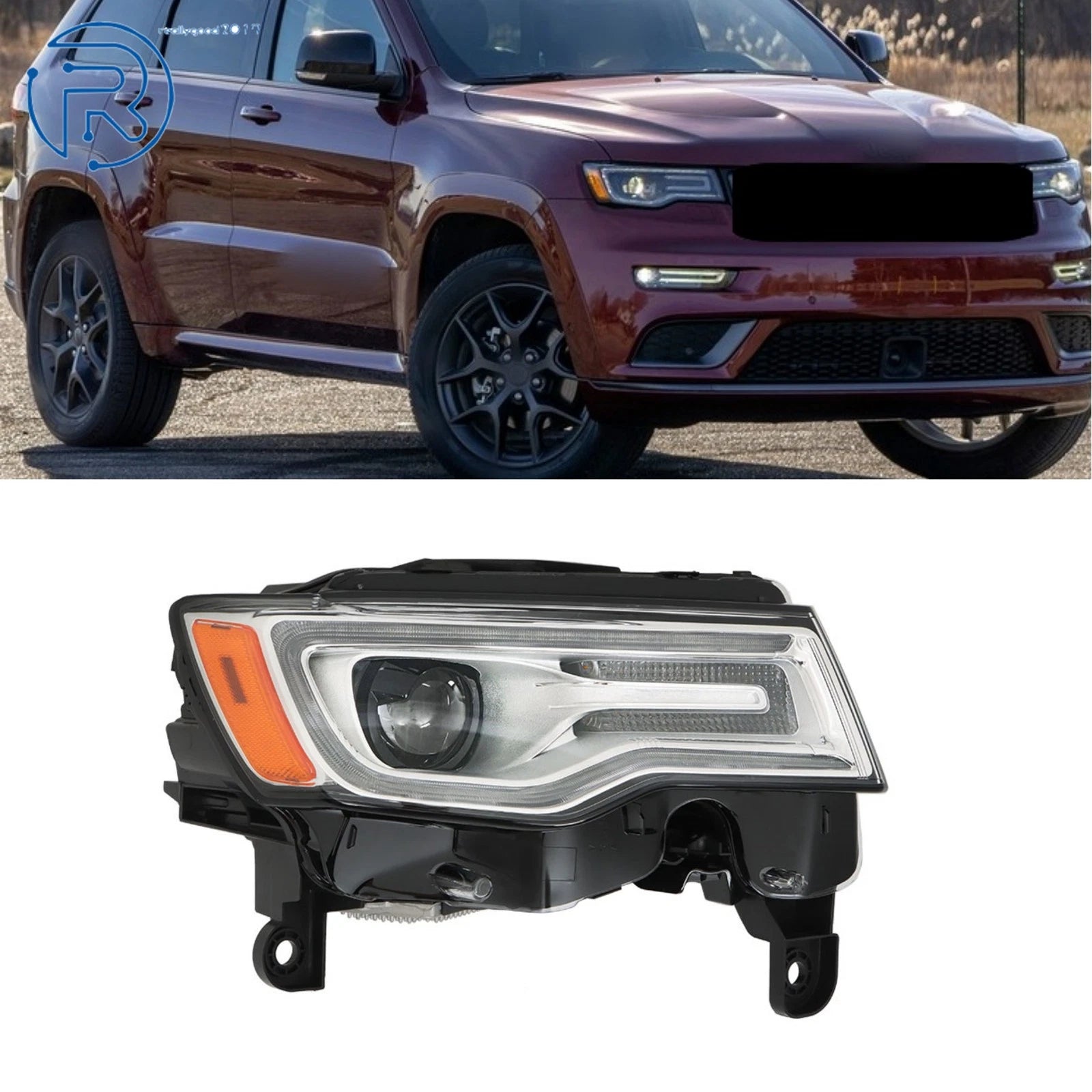 HID Xenon Headlight Right Side for Jeep Grand Cherokee (2019–2021)