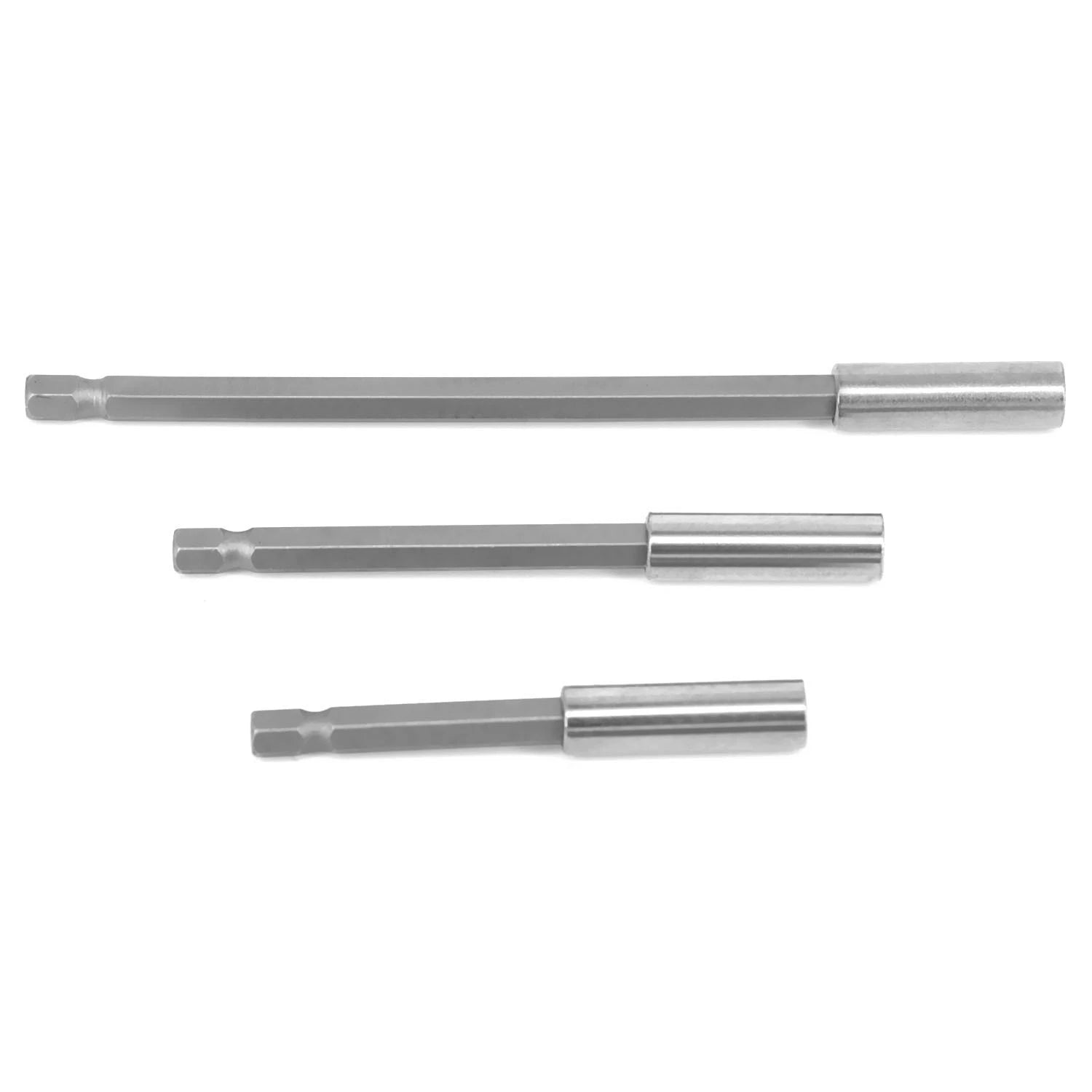 Magnetic Extension Bit Holder Set of 3 (75/100/150mm) 1/4" Hex