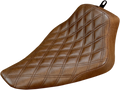 Saddlemen Renegade Solo Seat for Harley FLS (2012–2017) - Lattice Stitched - Brown