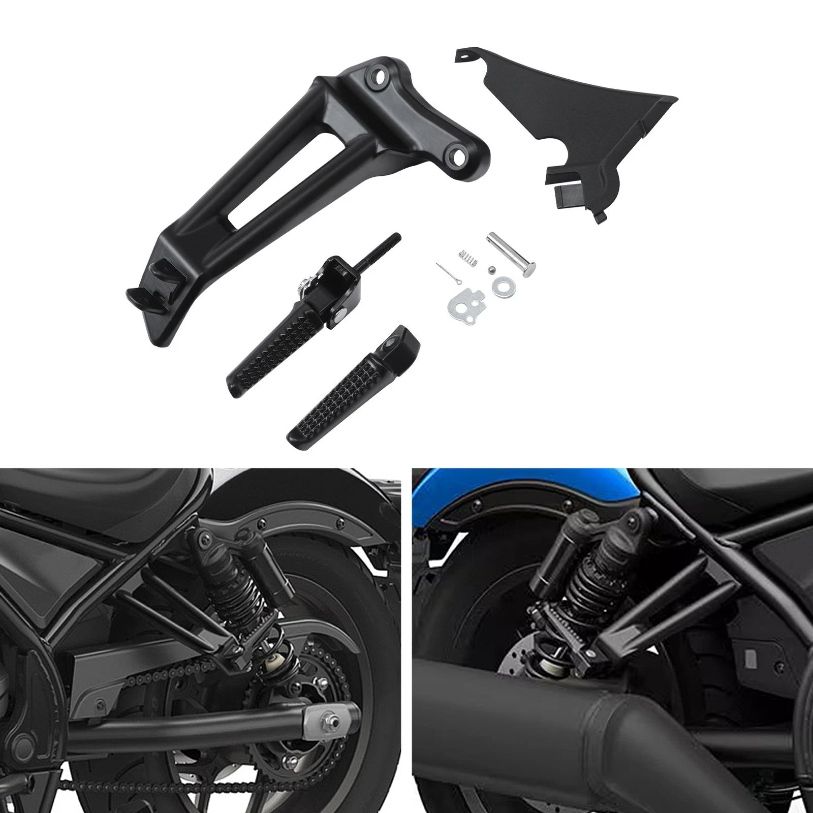 Passenger Footpegs Footrest Bracket for Honda Rebel 1100 CMX1100 (2021–2025)