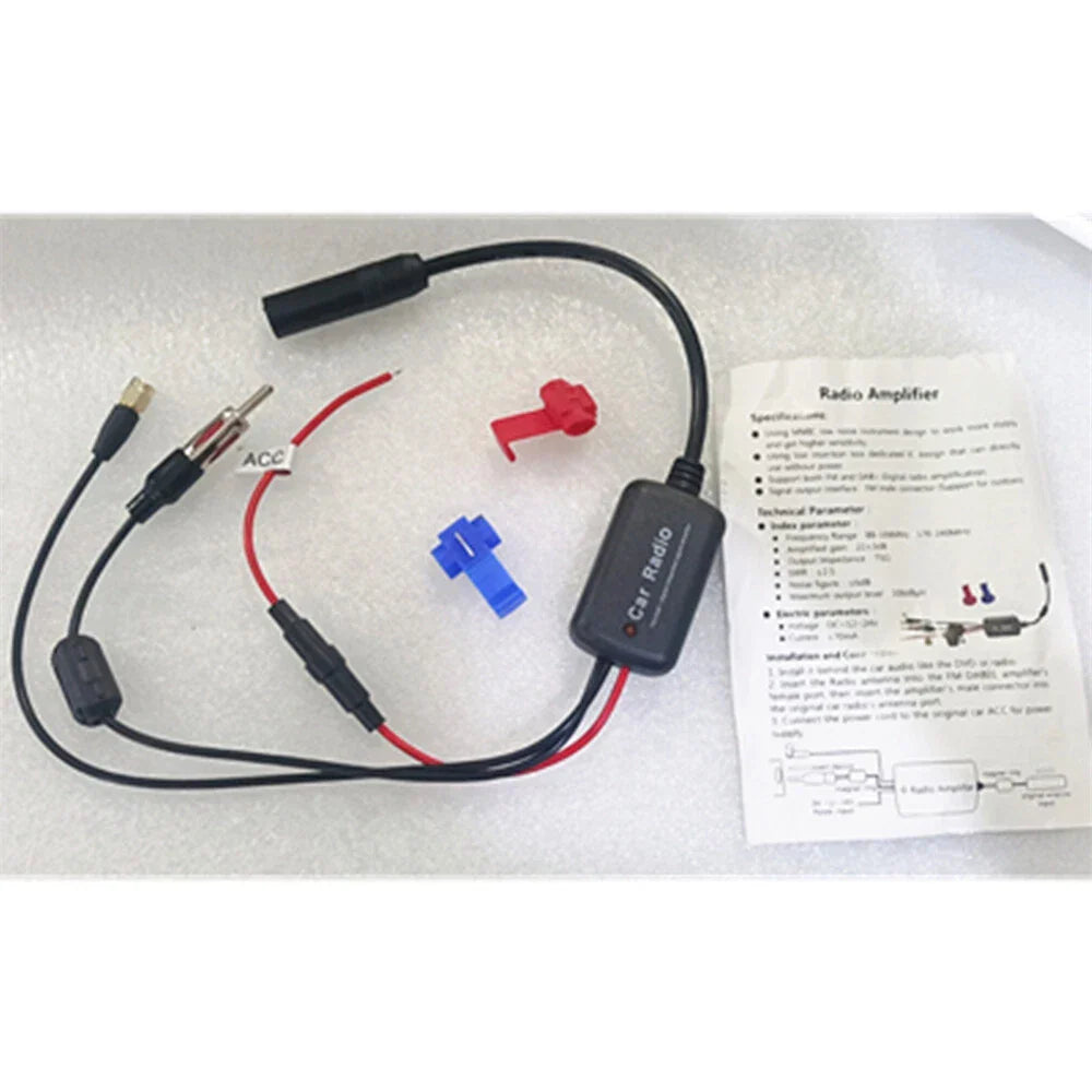 DAB+ AM/FM Car Stereo Antenna Adapter Signal Amplifier