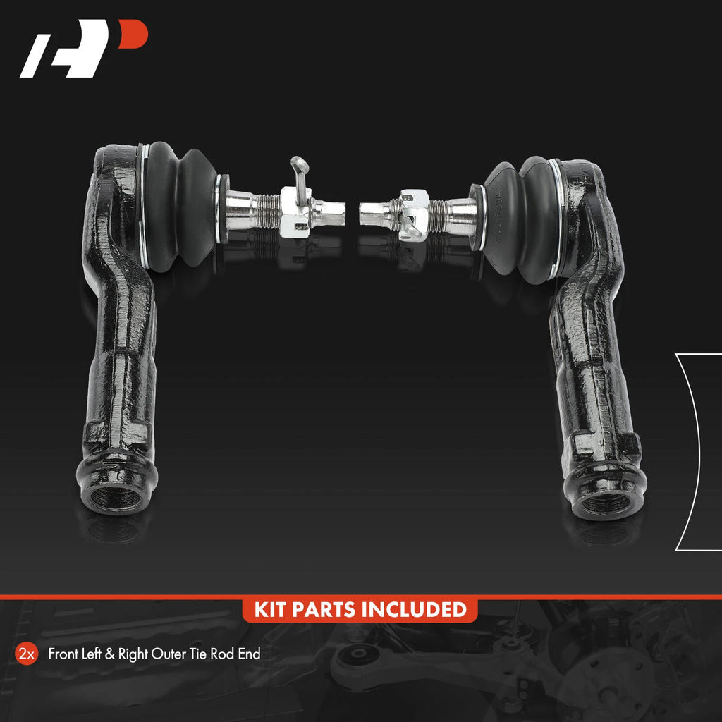 2X Front Outer Side Tie Rod Ends for Kia Niro (2017–2021) Hyundai Ioniq