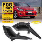 2X Front Bumper Fog Light Cover Trims for Hyundai Accent (2012–2017)