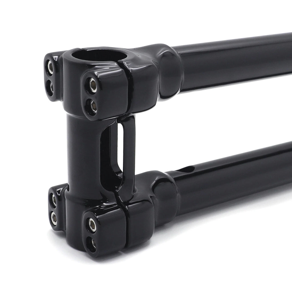 CNC Black 12" Riser Handlebar Top Clamp for Harley Touring Dyna