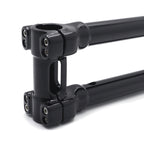 CNC Black 12" Riser Handlebar Top Clamp for Harley Touring Dyna
