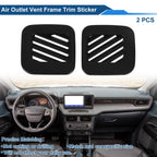 Air Condition Outlet Vent Trim Cover Frame for Ford Maverick (2022–2025) Matte Black