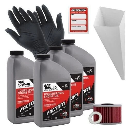 10W40 Oil Change Kit for Honda TRX520FA Rubicon DCT EPS (2009–2014)
