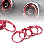 Set of 4 Red Air Vent Cover Outlet Rings for Audi A3 8V (2012–2019)