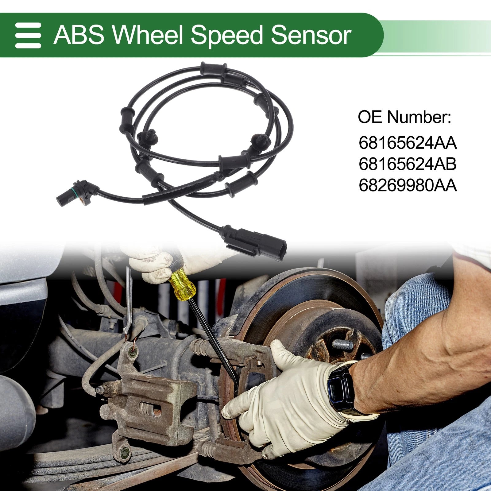 ABS Wheel Speed Sensor No. 68165624AA for Dodge Ram 3500 (2013)