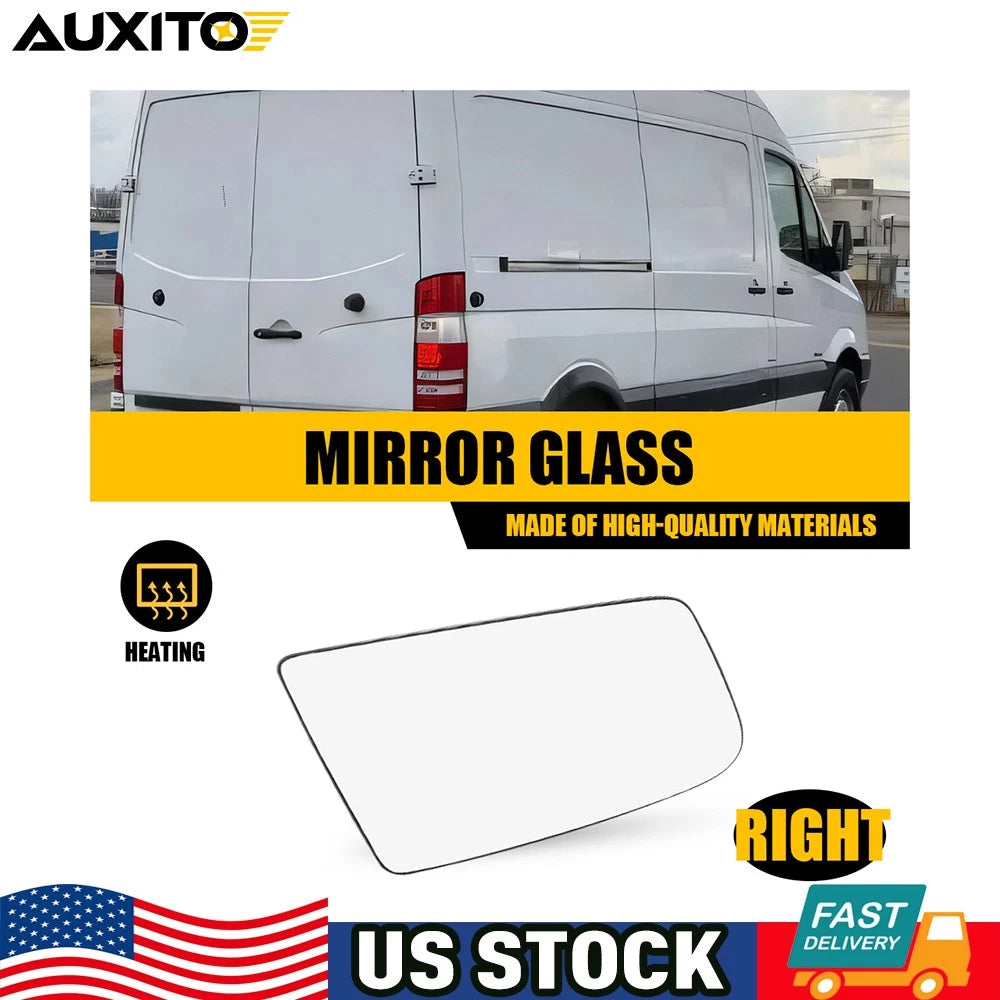 Right Mirror Glass for Mercedes Sprinter 2500 3500 (2010–2018)