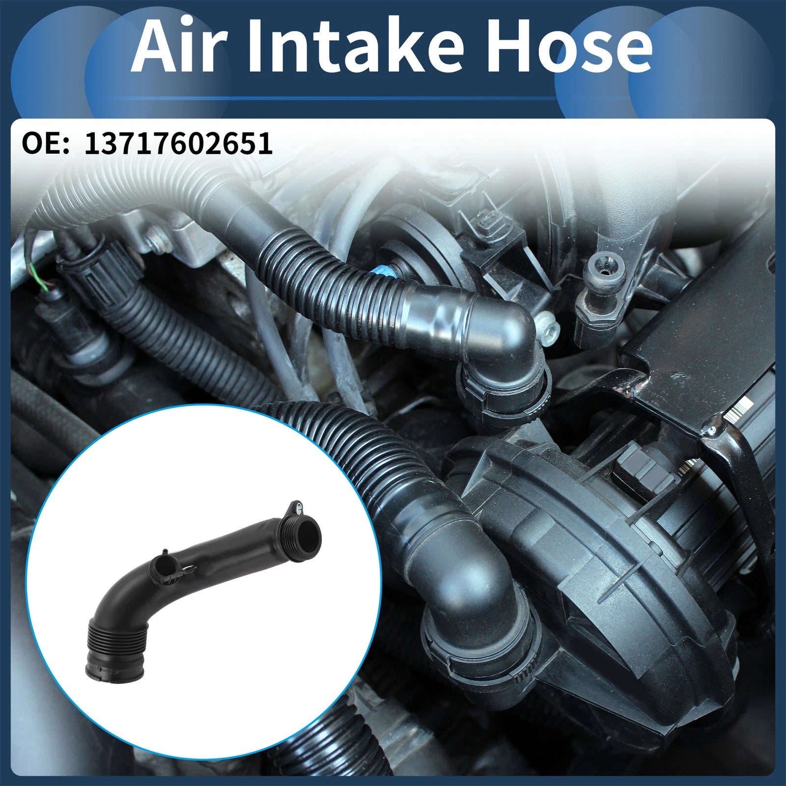 Engine Air Intake Hose for BMW 435i (2014–2016) No. 13717602651