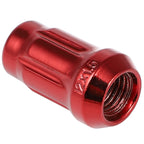 Set of 20 Bulge Acorn Lug Nuts 12x1.5 Red for Honda Chevy Toyota