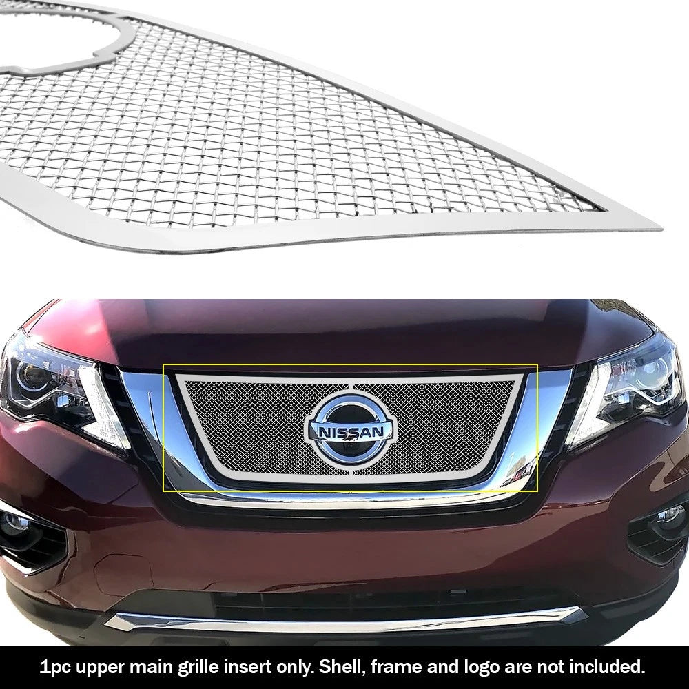 Stainless Chrome Mesh Grille Insert for Nissan Pathfinder (2017-2020)