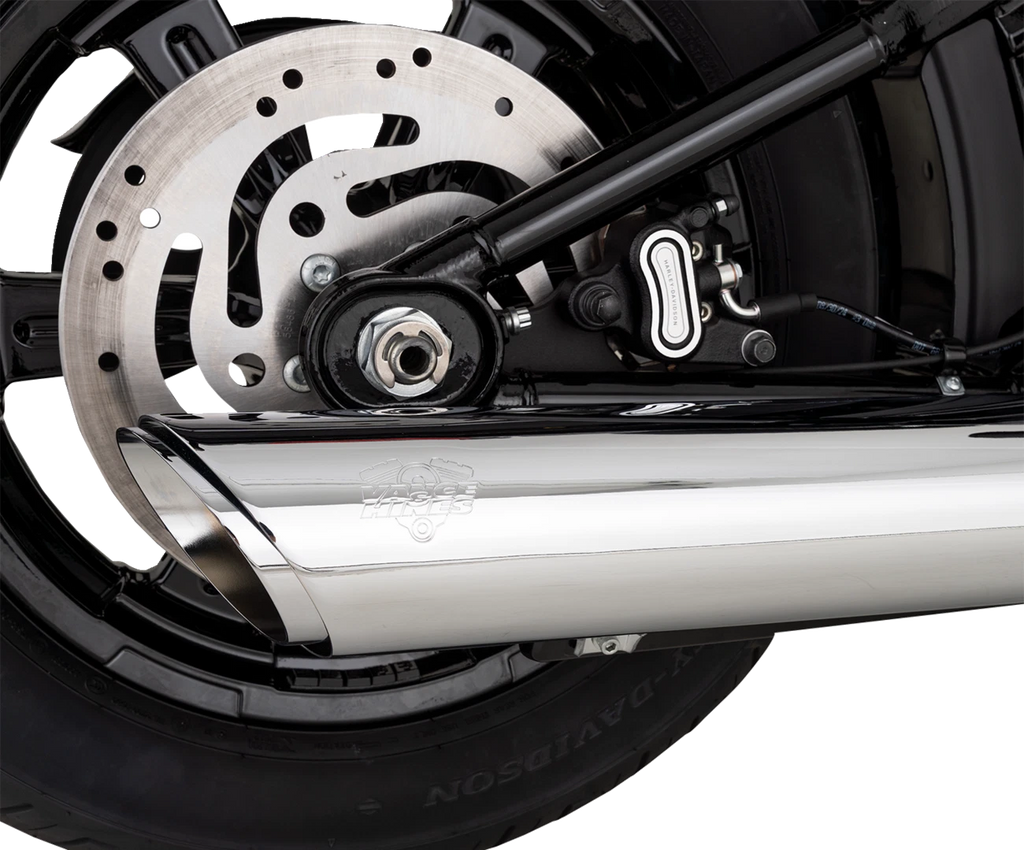 Twin Slash Slip-On Muffler for Harley-Davidson Softail (16750) Chrome