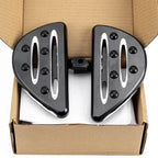 Wide Motorcycle Rear Passenger Floorboards Foot Pegs for Harley Touring