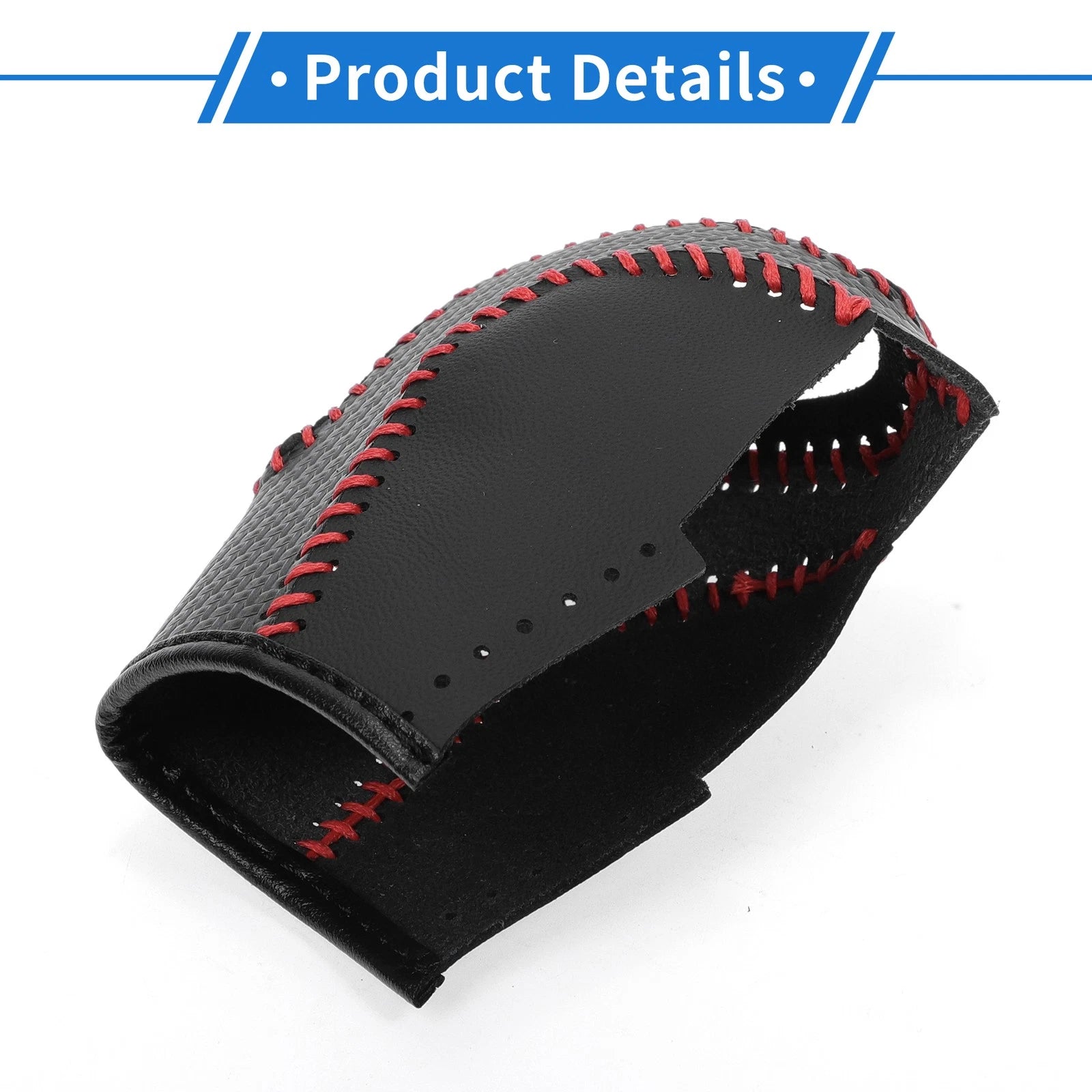 Gear Shift Knob Cover for Volkswagen Taos (2022–2023) Black Carbon Fiber Red
