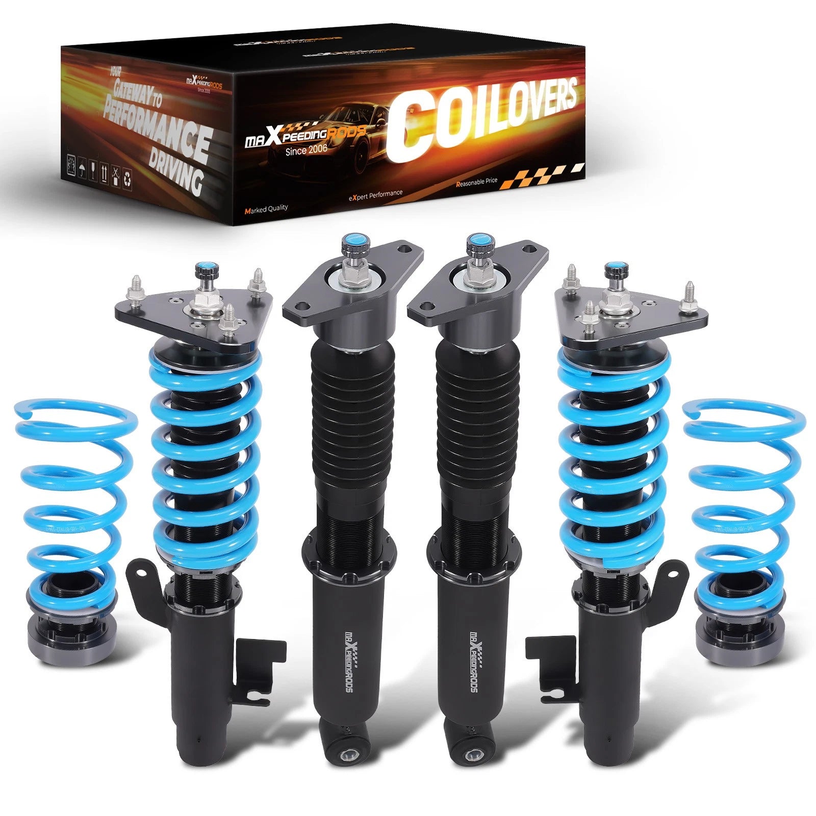 24 Click Adjustable Coilovers Suspension Kit for Mazda 3 (2004–2013)
