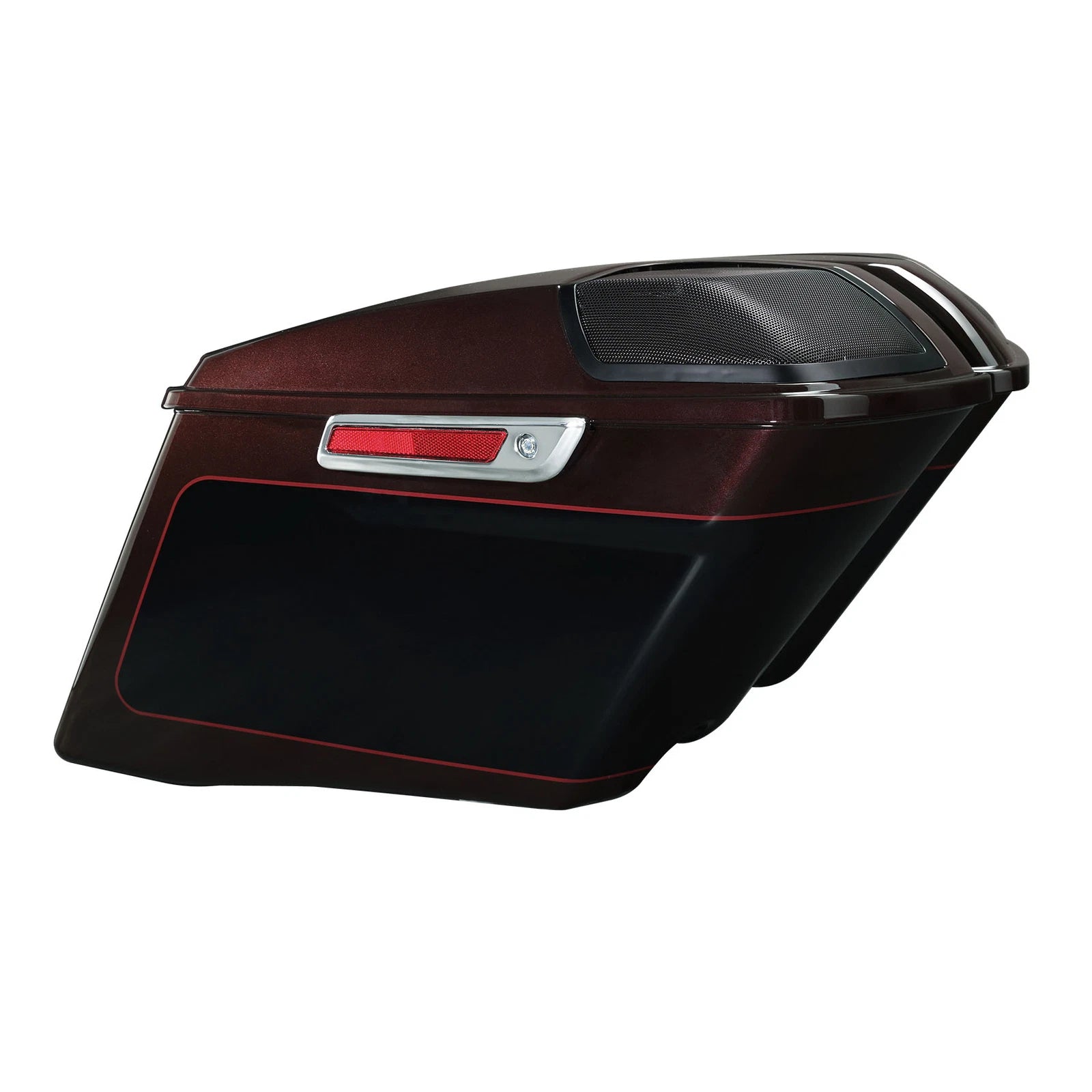 Saddlebags Speaker Lid for Harley Touring (2014–Present) Midnight Crimson/Vivid Black