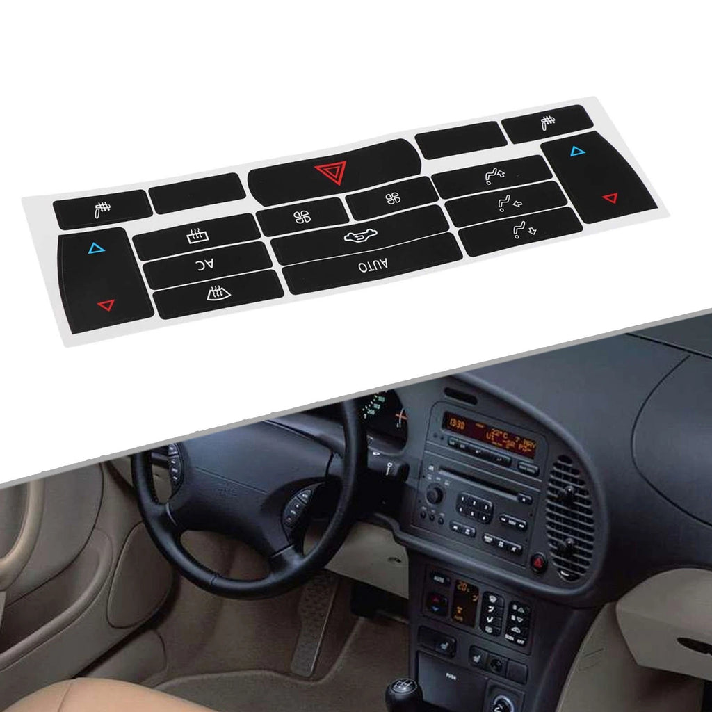 Climate Control Decals for Push Button Type Vehicles