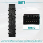 Power Seat Switch for Ford C-Max (2013–2019)