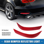 Set of 2 Rear Bumper Reflector Lights for Mercedes-Benz (1648200974)