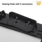 Left Side Heated Convex Mirror Glass for Ford Fiesta Fusion (2011–2018)