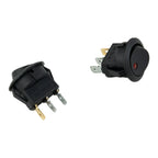 10pcs 3 Pin 12V Round Rocker Red LED SPST Switch for Car Boat