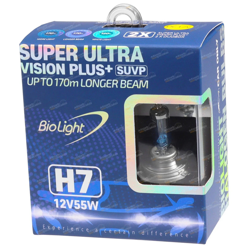 H7 +170% Headlamp Light Bulb Pair for Ford Kuga